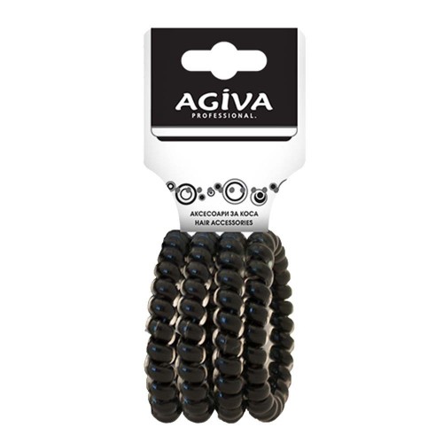AGIVA PRO големи ластици спирали за коса 4 бр