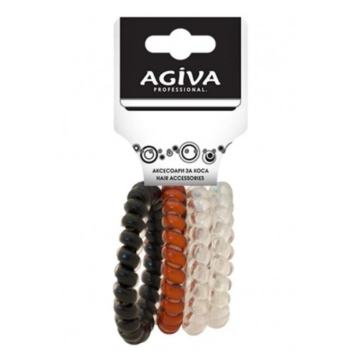 AGIVA PRO големи ластици спирали за коса 4 бр