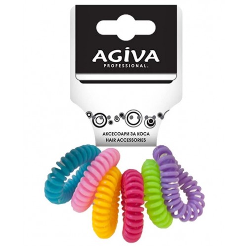 AGIVA PRO малки ластици спирали за коса 6 бр AGIVA PRO малки ластици спирали за коса 6 бр