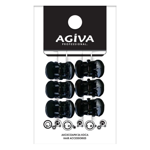 AGIVA PRO Мини щипка за коса 6 бр AGIVA PRO Мини щипка за коса 6 бр