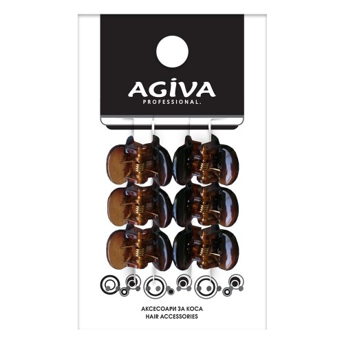 AGIVA PRO Мини щипка за коса 6 бр AGIVA PRO Мини щипка за коса 6 бр
