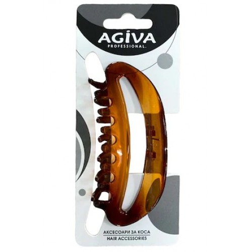 AGIVA PRO кафява шнола за коса 10см HC-9126А