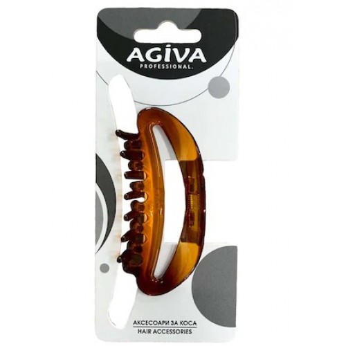 AGIVA PRO кафява шнола за коса 8см HC-9125А
