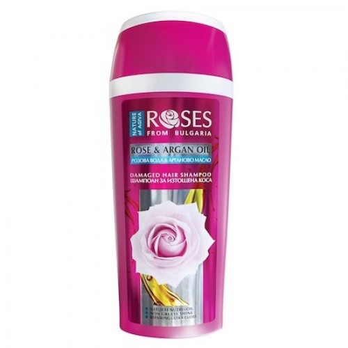 NATURE OF AGIVA ROSES Шампоан за изтощена коса с арганово масло 250 мл
