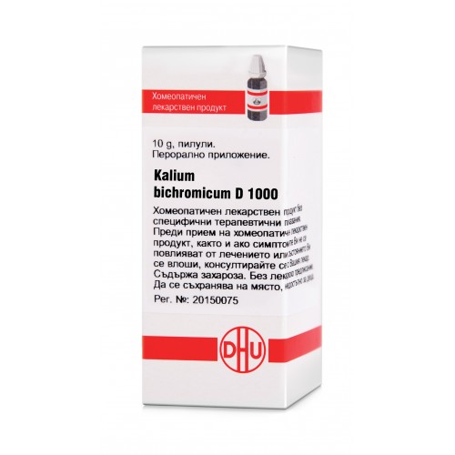 KALIUM BICHROMICUM D1000 GLOB 10G VW BG KALIUM BICHROMICUM D1000 GLOB 10G VW BG