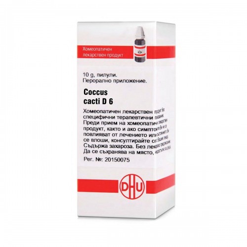 COCCUS CACTI D6 GLOB 10G VW BG COCCUS CACTI D6 GLOB 10G VW BG
