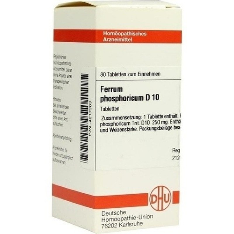 FERRUM PHOSPHORICUM D10 GLOB 10G VW BG FERRUM PHOSPHORICUM D10 GLOB 10G VW BG