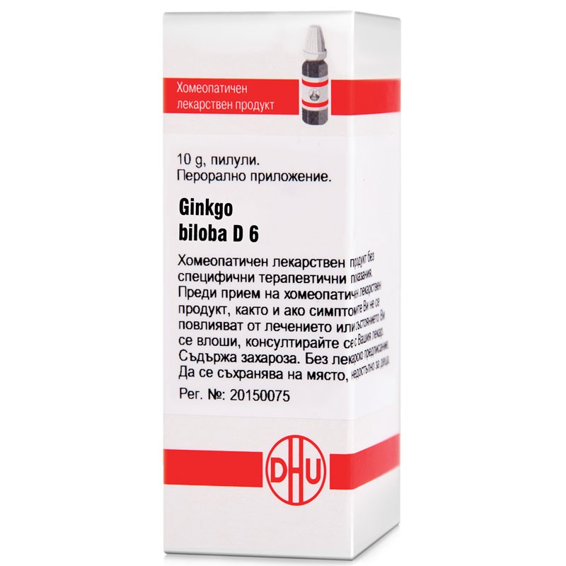 GINKGO BILOBA D6 GLOB 10G VW BG