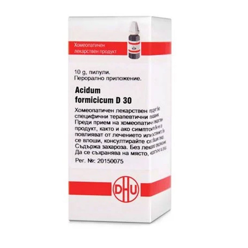 ACIDUM FORMICICUM D30 GLOB 10G VW BG