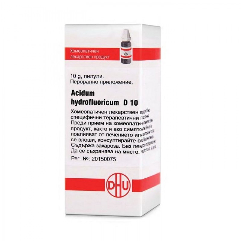 ACIDUM HYDROFLUORICUM D10 GLOB 10G VW BG