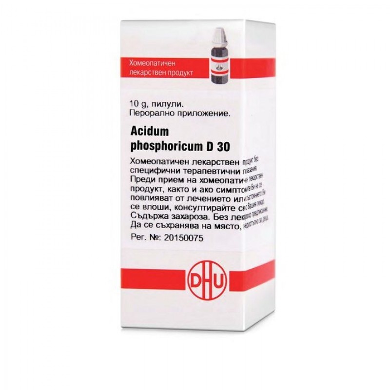 ACIDUM PHOSPHORICUM D30 GLOB 10G VW BG ACIDUM PHOSPHORICUM D30 GLOB 10G VW BG