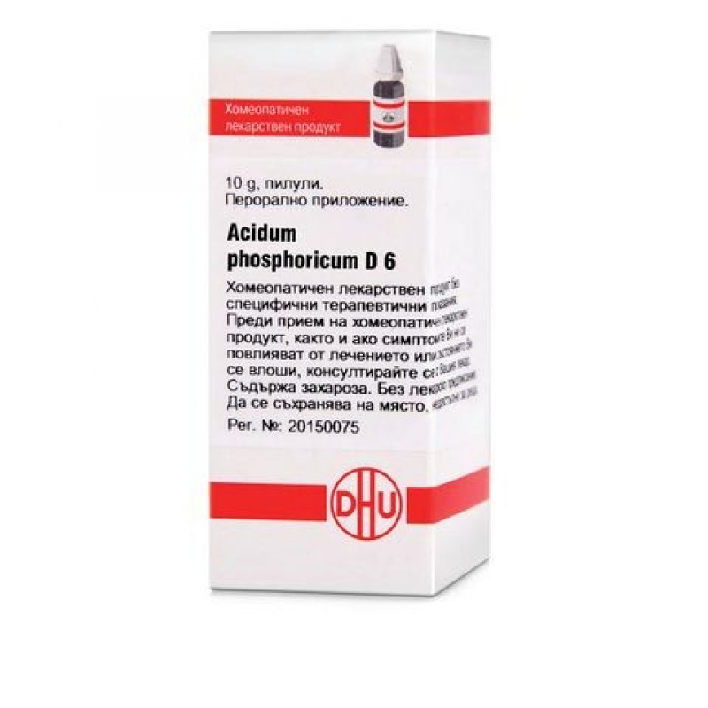 ACIDUM PHOSPHORICUM D6 GLOB 10G VW BG ACIDUM PHOSPHORICUM D6 GLOB 10G VW BG