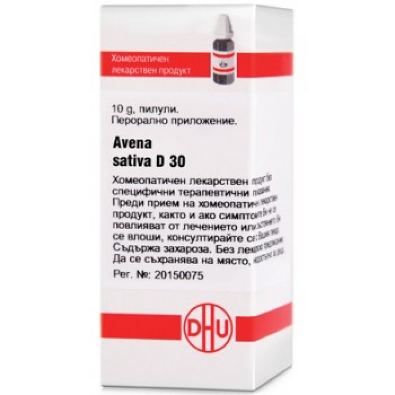 AVENA SATIVA D30 GLOB 10G VW BG AVENA SATIVA D30 GLOB 10G VW BG