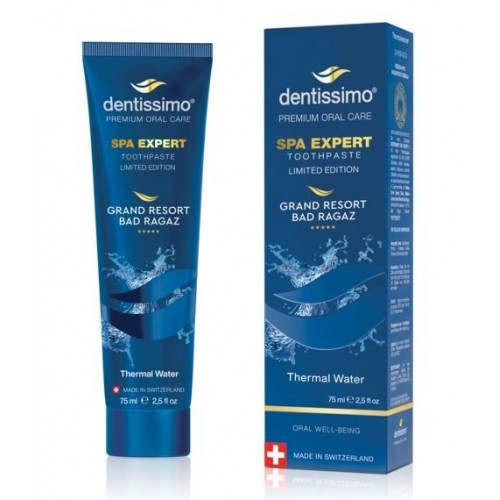 DENTISSIMO SPA EXPERT ПАСТА ЗА ЗЪБИ С ТЕРМАЛНА ВОДА 75МЛ DENTISSIMO SPA EXPERT ПАСТА ЗА ЗЪБИ С ТЕРМАЛНА ВОДА 75МЛ